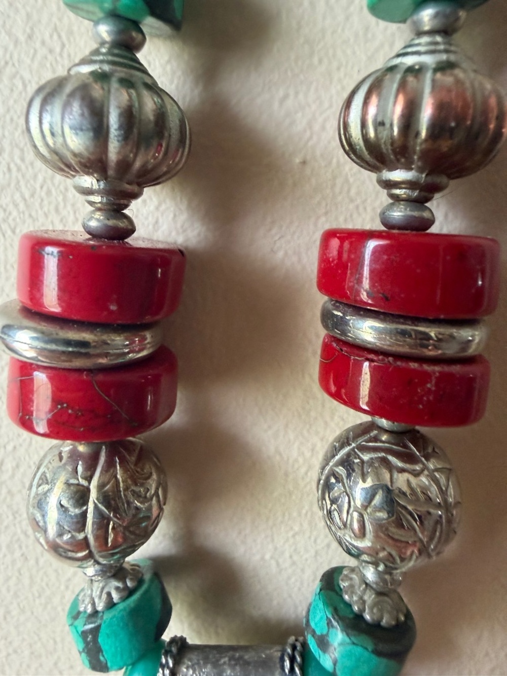 Vintage Silver & Turquoise Necklace
